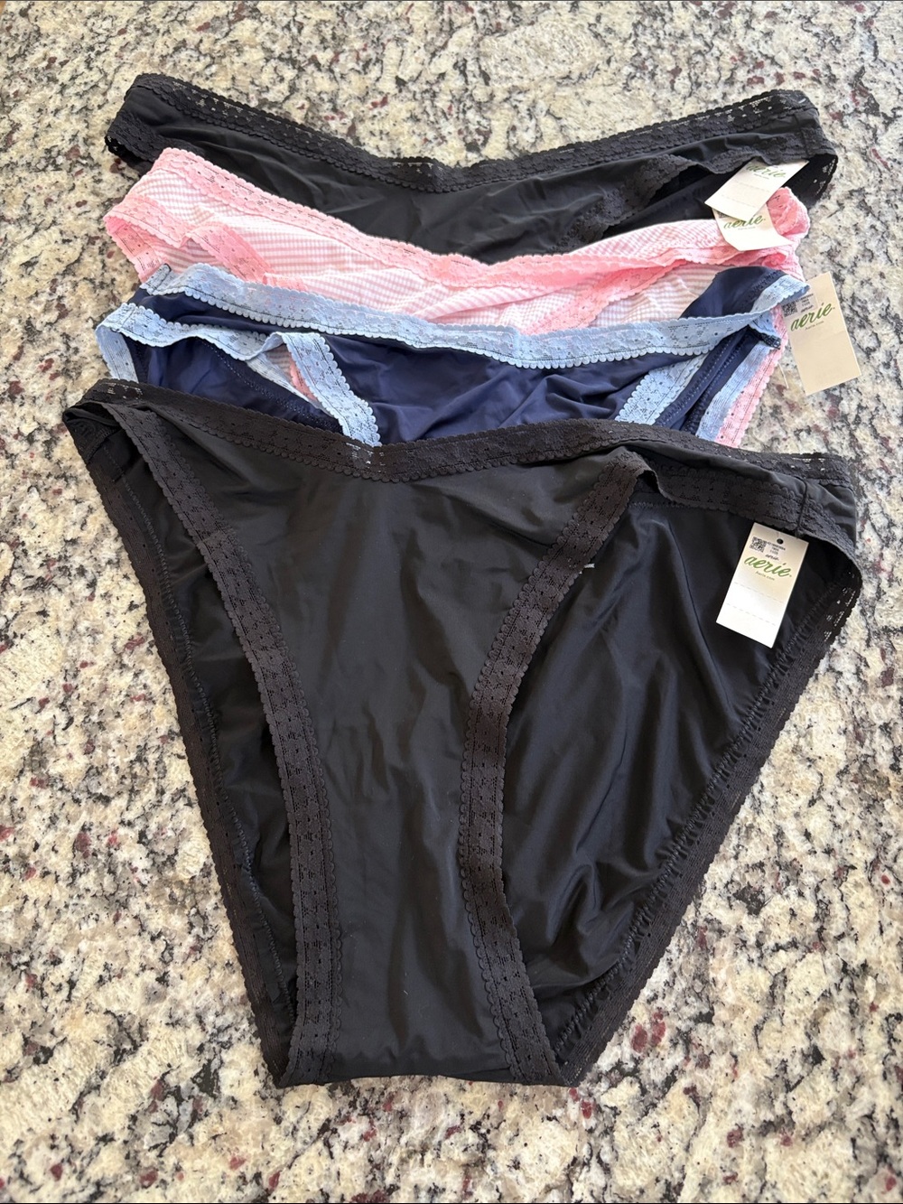 New Aerie 4pc Bikini Underwear Large